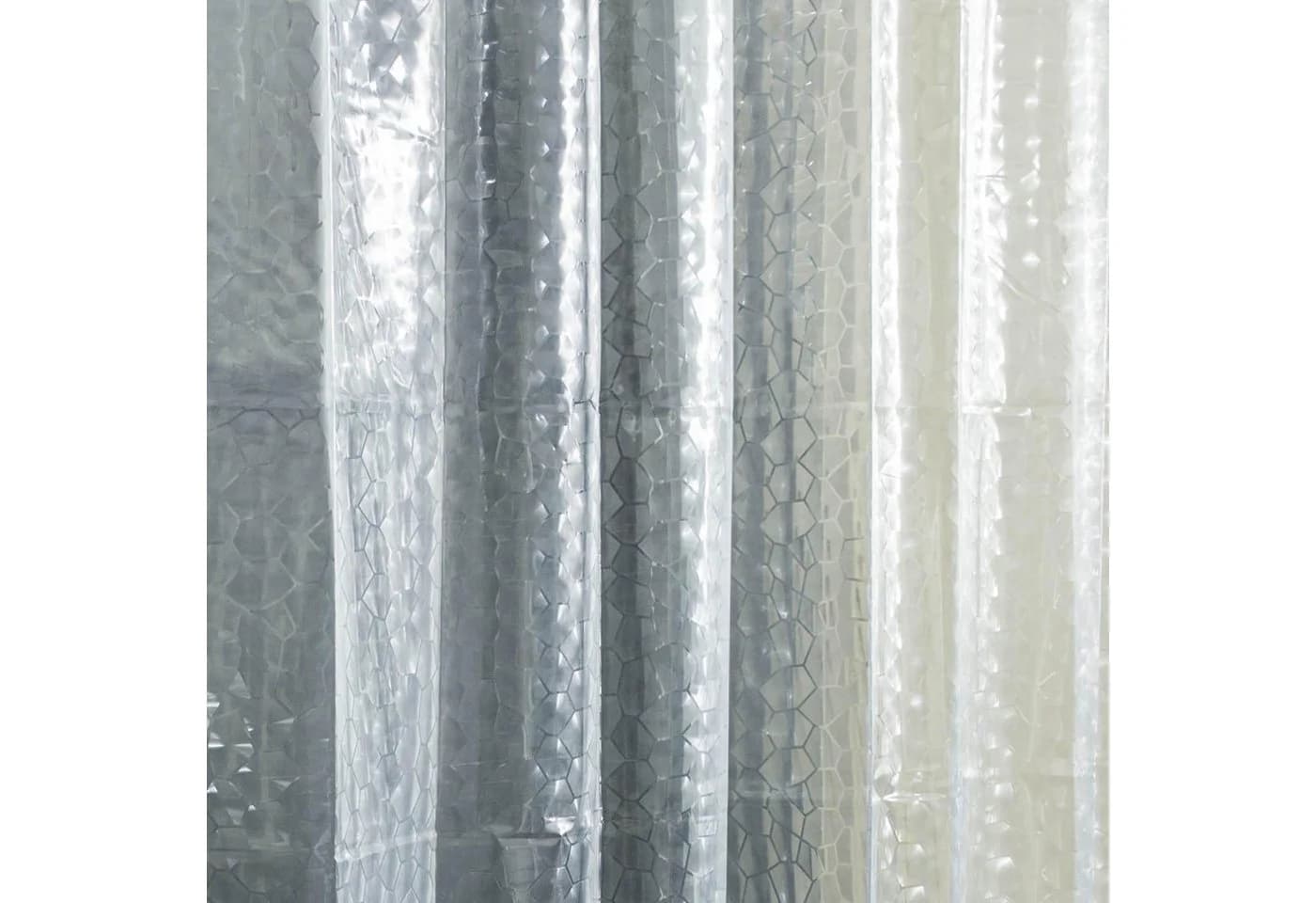 Goods+Gadgets Duschvorhang 3D Optische Täuschung Transparent Weiß - Bild 3