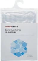 Goods+Gadgets Duschvorhang 3D Optische Täuschung Transparent Weiß Bild 4
