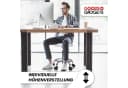 Goods+Gadgets Drehhocker Höhenverstellbar Weiß - Ergonomischer Rollhocker Bild 3