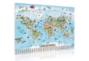 Goods+Gadgets XXL Kinder Weltkarte Handgezeichnet Bunt Poster Bild 2