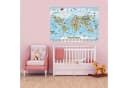 Goods+Gadgets XXL Kinder Weltkarte Handgezeichnet Bunt Poster Bild 4
