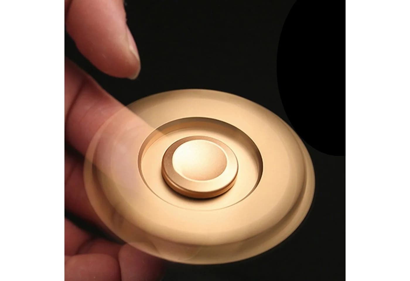 Goods+Gadgets Metall Fidget Spinner Deluxe Gold - Bild 5