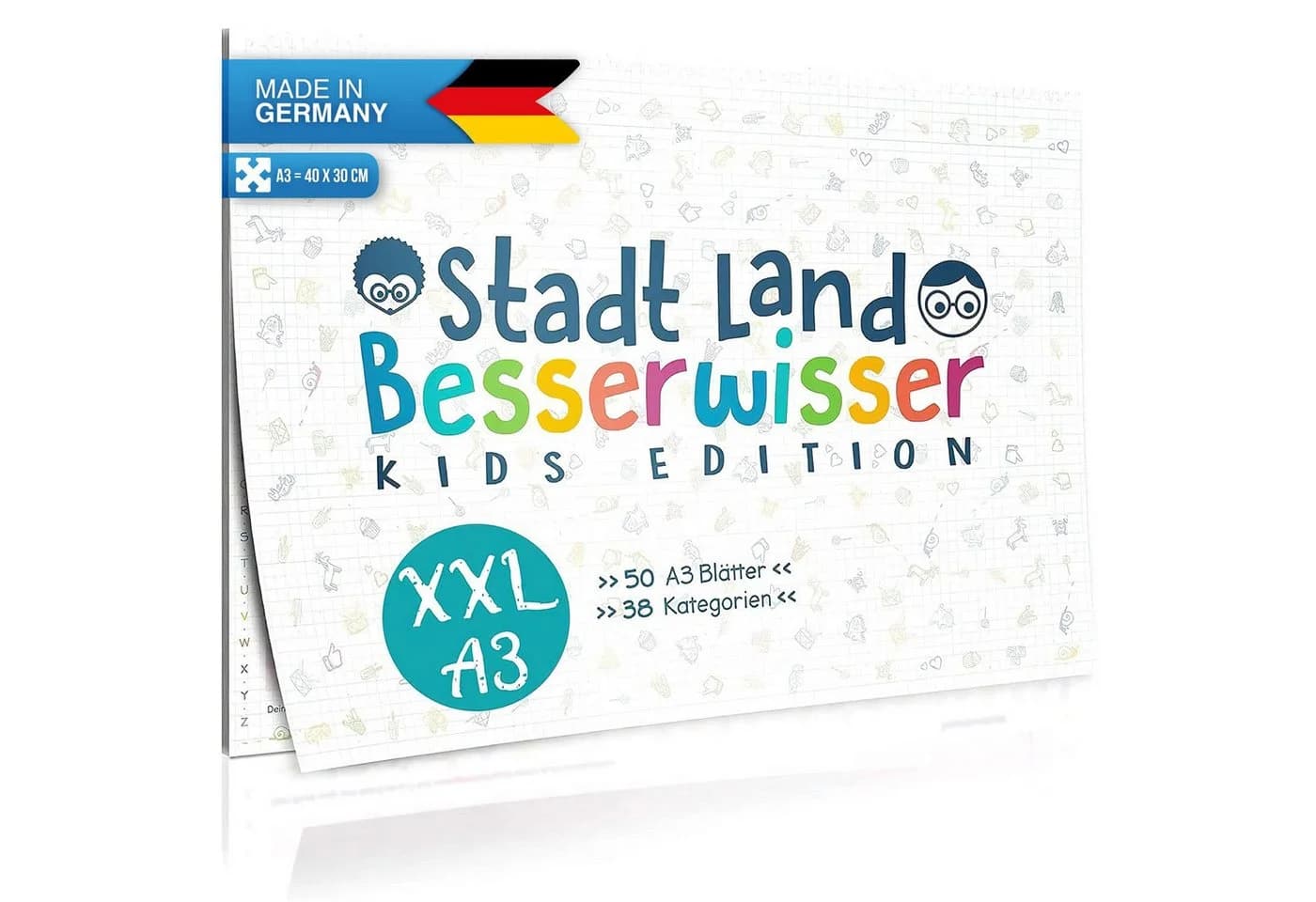Goods+Gadgets Stadt Land Besserwisser Kids XXL Quizblock - Bild 2