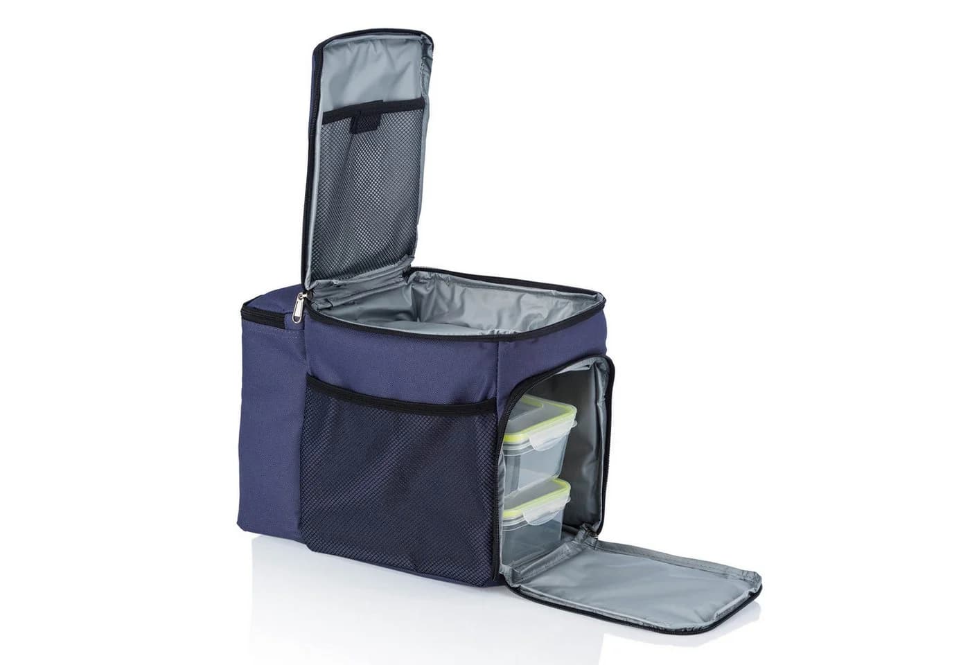 Dimono Kühlbox Tasche mit 3 Lunchboxen & Kühlakku Blau - Bild 2