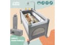 all Kids United Baby-Reisebett Tragbar mit Matratze & Wickelauflage Grau Bild 1