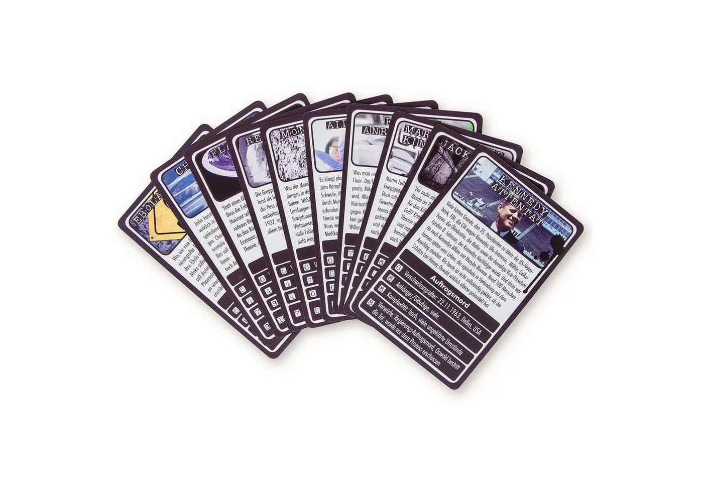 Goods+Gadgets Weltverschwörungen Spiel Quartett Kartenspiel - Bild 4