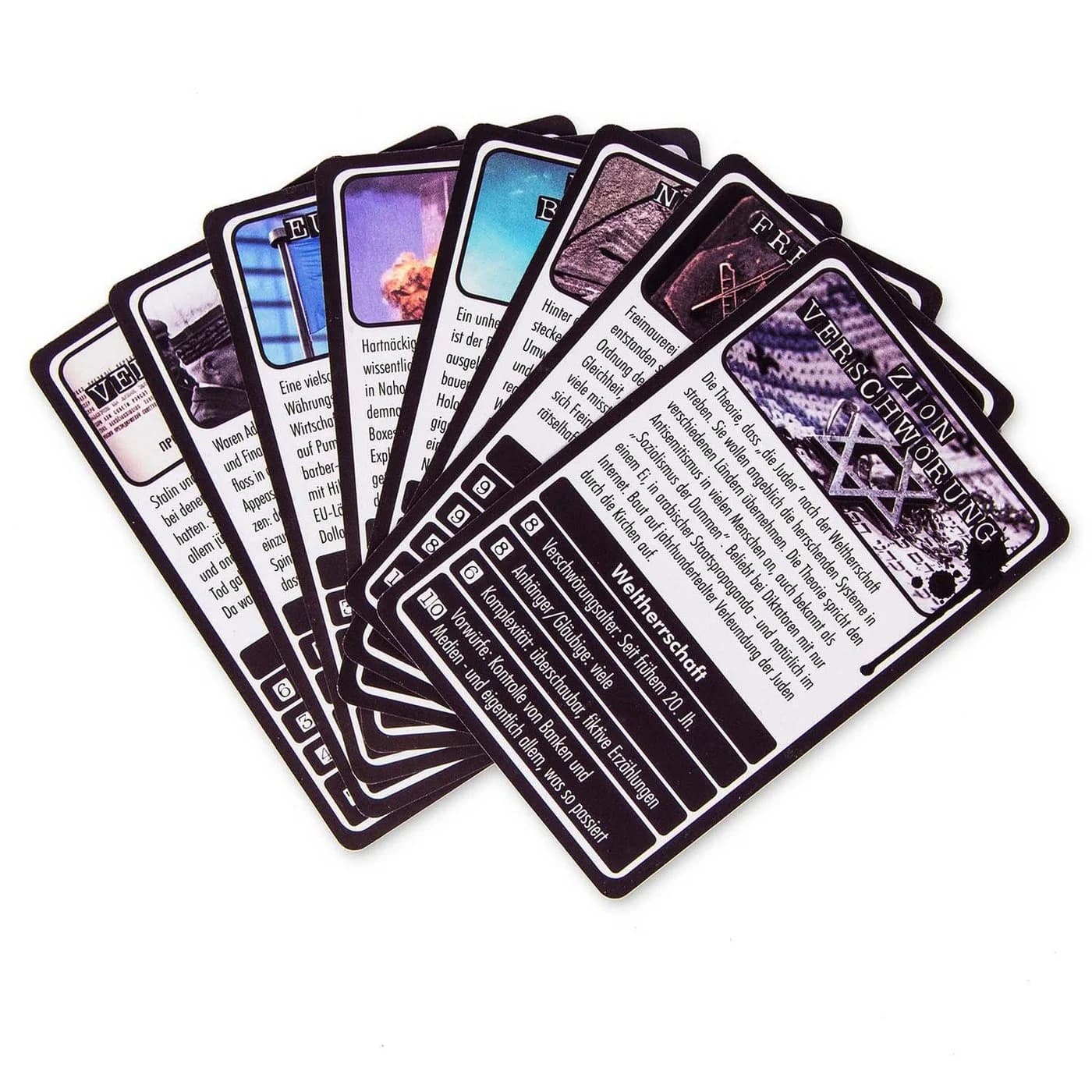 Goods+Gadgets Weltverschwörungen Spiel Quartett Kartenspiel - Bild 5