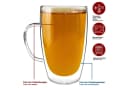 Dimono Doppelwandglas 300 ml mit Griff aus Borosilikatglas Bild 4