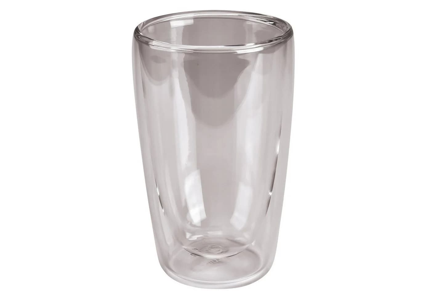 Dimono Doppelwandiges Latte-Macchiato-Glas 450ml 2er Set Transparent - Bild 2