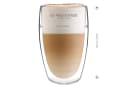 Dimono Doppelwandiges Latte-Macchiato-Glas 450ml 2er Set Transparent Bild 3