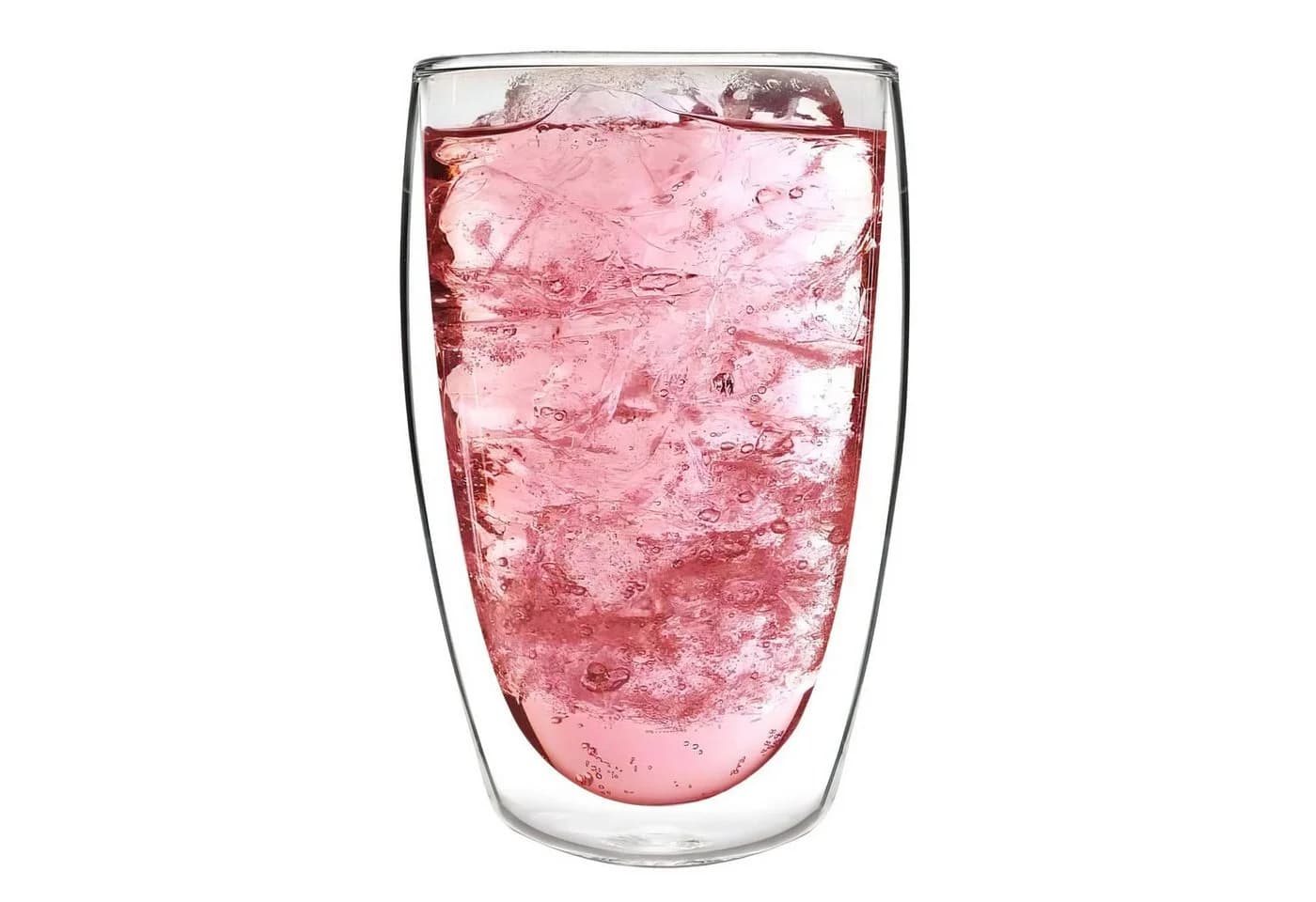 Dimono Doppelwandiges Latte-Macchiato-Glas 450ml 2er Set Transparent - Bild 4