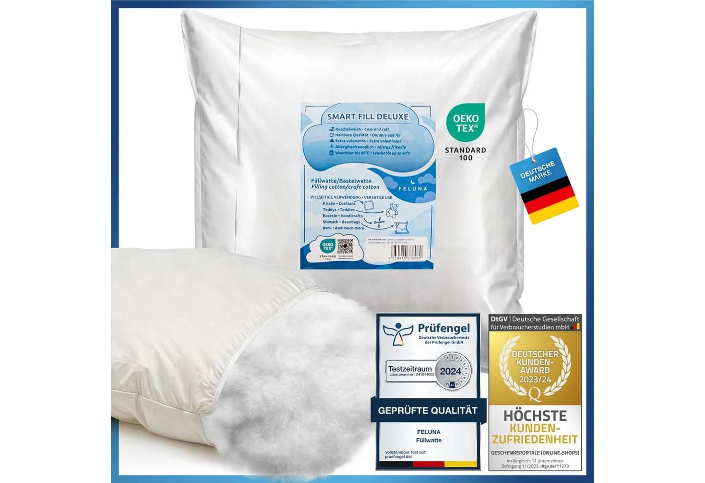Feluna Kissenfüllung Flauschige Polyesterfüllung für Kissen & Kuscheltiere - Bild 2