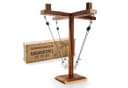 Goods+Gadgets Holz Ringwurf Spiel – Aktion Hakenspiel für 2 Spieler, Ringwurfspiel Deluxe, Ring Toss Hook Battle-Game Bild 2