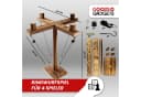 Goods+Gadgets Holz Ringwurf Spiel – Aktion Hakenspiel für 2 Spieler, Ringwurfspiel Deluxe, Ring Toss Hook Battle-Game Bild 5