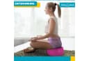 Body & Mind Meditationskissen Rosa Rundes Yogakissen EPS-Perlen Bild 3
