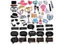 Goods+Gadgets Papier-Foto-Requisiten Set Hochzeit Selfie Sticks Bild 2