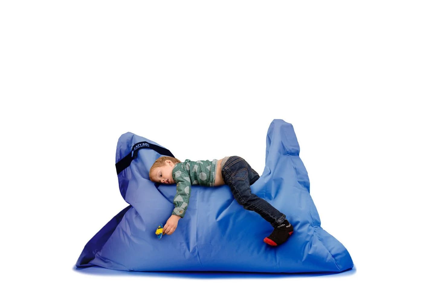 LazyBag Sitzsack XL 250 Liter Wasserfest Indoor Outdoor Blau - Bild 2