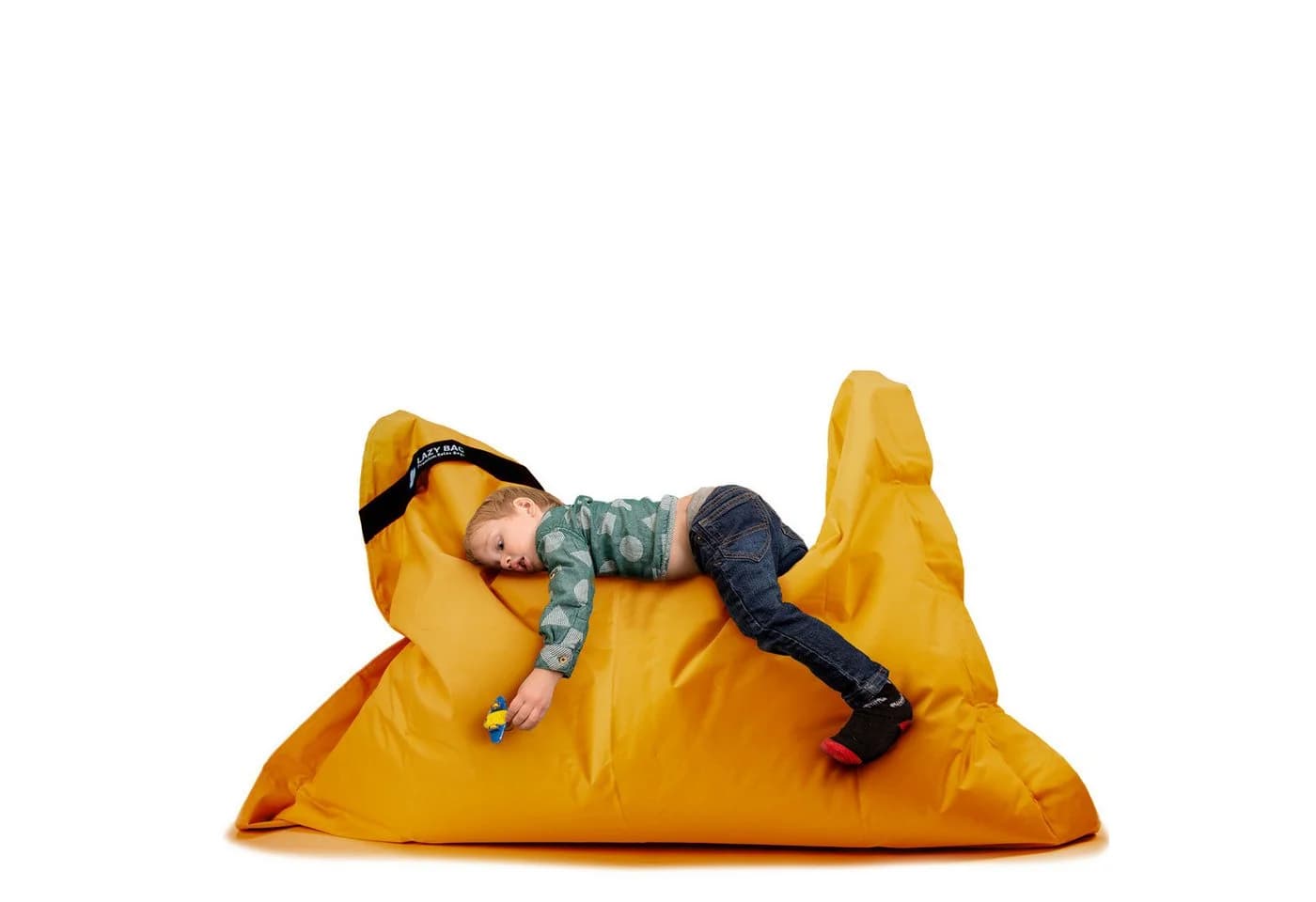LazyBag Sitzsack XL 250 Liter Wasserfest Orange Indoor Outdoor - Bild 2