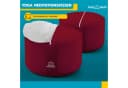 Body & Mind Meditationskissen Rotes Rundes Yogakissen EPS-Perlen Bild 5