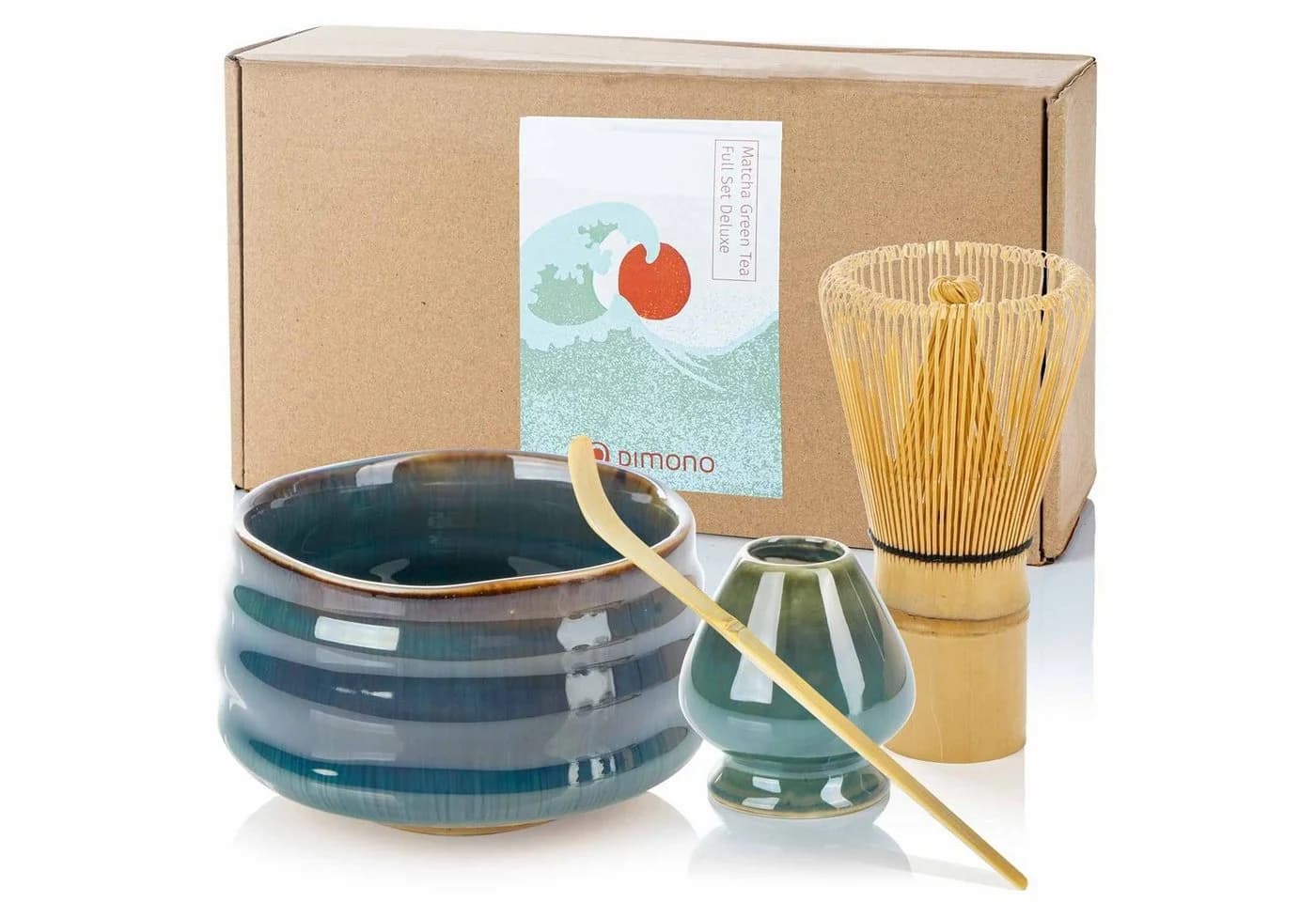 DIMONO Matcha Tee Set Deluxe mit Schale, Chasen & Zubehör - Bild 2