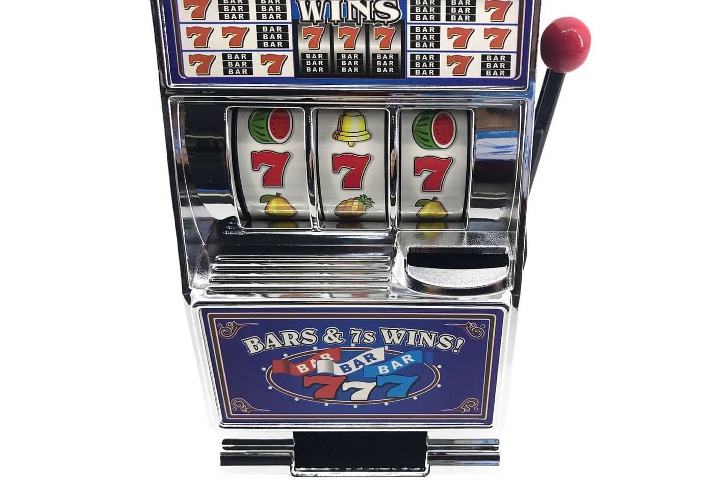 Goods+Gadgets Spardose Einarmiger Bandit Slot Machine Rot/Gold mit Licht & Sound - Bild 4