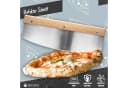 DIMONO Profi Pizzamesser mit Holzgriff – Edelstahl Pizzaschneider Bild 1