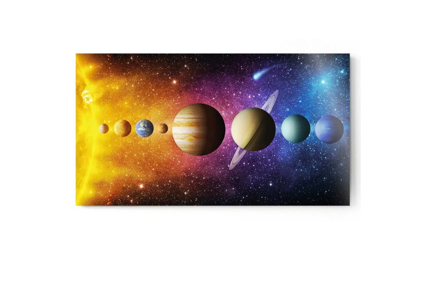 Goods+Gadgets Sonnensystem Poster XXL Wandbild Weltall Deko Bunt