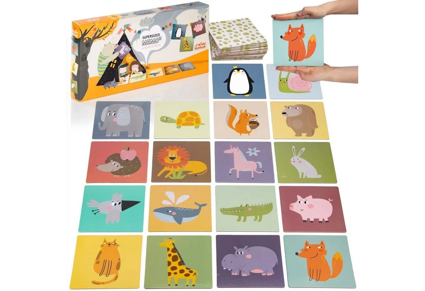 all Kids United Memo² Lernspiel Holz – Tier Memory Spiel Kinder - Bild 2