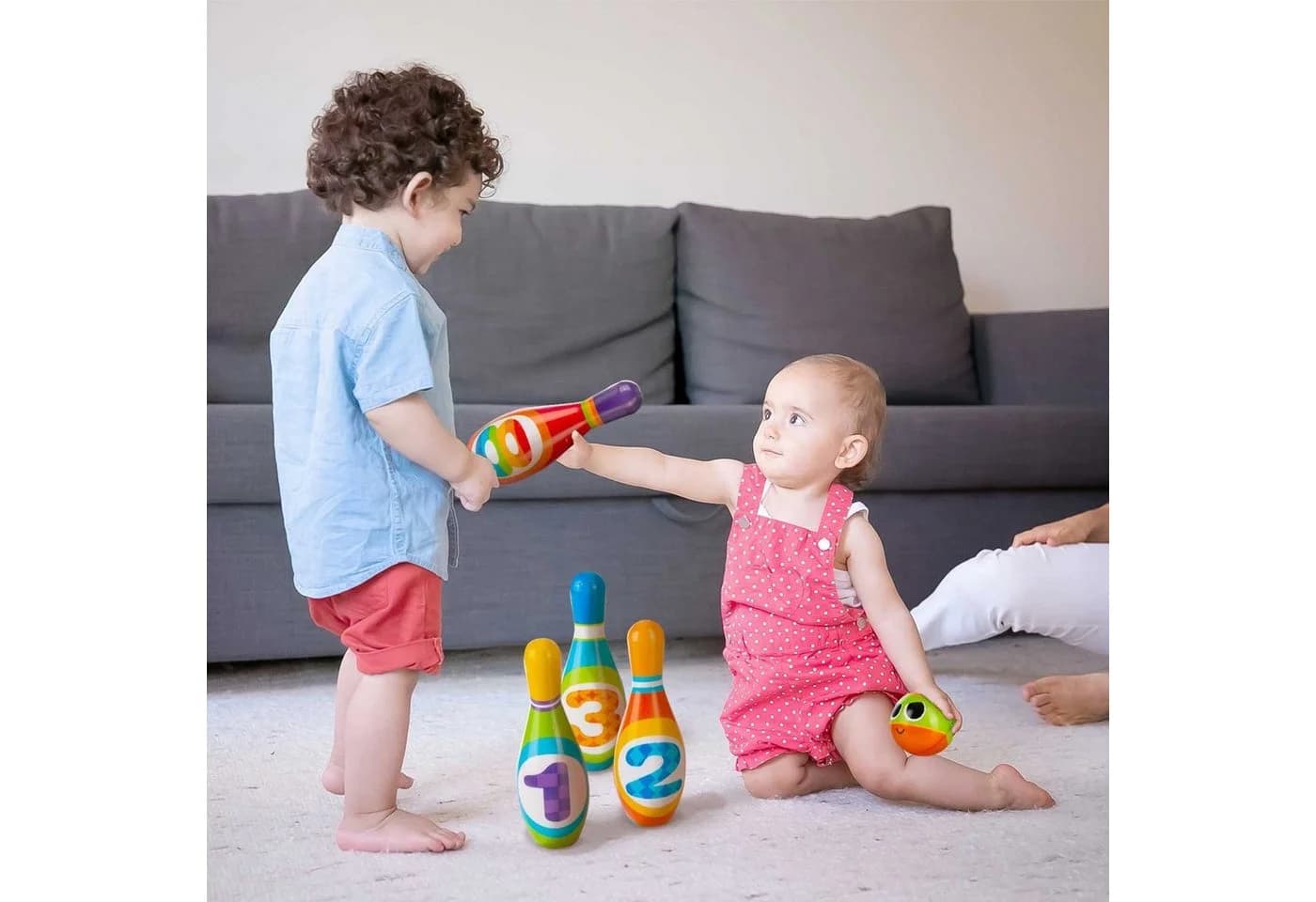 All Kids United Kinder Bowling Set XXL – Outdoor-Spielzeug mit Bällen - Bild 3