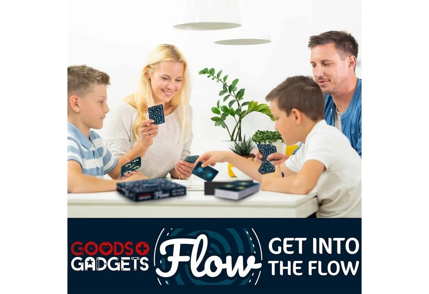 Goods+Gadgets Flow Speed-Kartenspiel für 2-4 Spieler - Bild 5