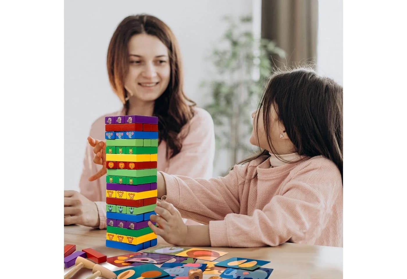 ALL KIDS UNITED Wackelturm-Spiel für Kinder – Lernspielzeug aus Holz - Bild 4