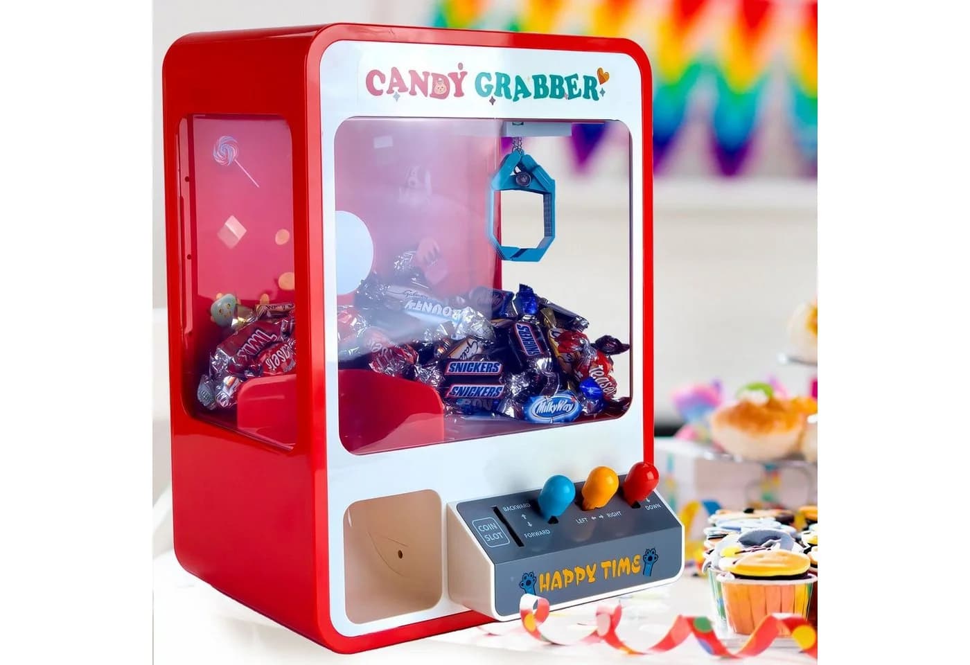 Goods+Gadgets Candy Grabber Süßigkeitenautomat mit USB & Greifarm