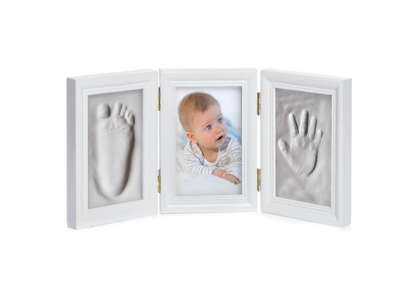 all Kids United Baby Fotorahmen mit Gipsabdruck Set - Hand- & Fußabdruck - Bild 2