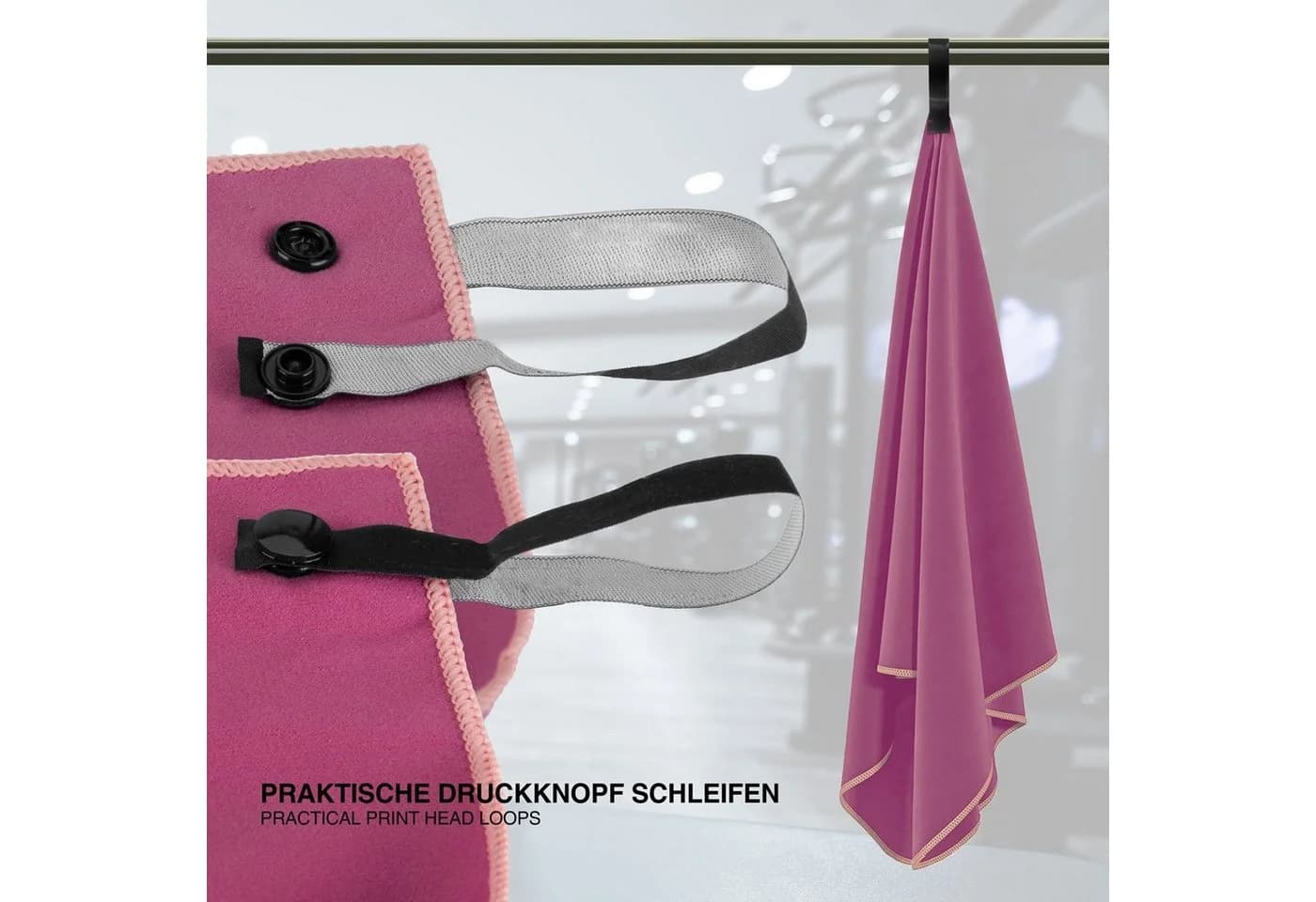 LightDry Sporthandtuch Mikrofaser Leicht Antibakteriell Dunkel Türkis - Bild 4