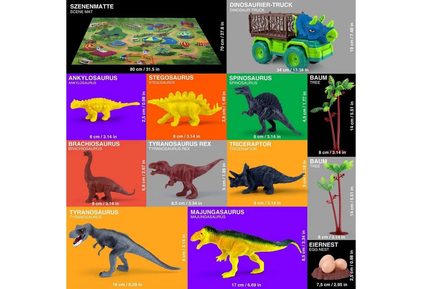 Goods+Gadgets Dinosaurier Spielset mit Figuren, Truck & Spielmatte - Bild 3