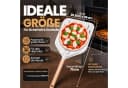 DIMONO Pizzaschieber XXL mit Holzgriff - Antihaft Metall Pizzaheber Bild 5