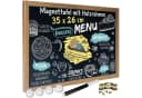 Goods+Gadgets Magnettafel Holz mit Rahmen & Kreide Bild 2