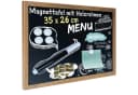 Goods+Gadgets Magnettafel Holz mit Rahmen & Kreide Bild 3