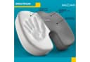 Body & Mind Sitzkissen Orthopädisches Keilkissen Grau Memory Foam Bild 1