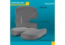 Body & Mind Sitzkissen Orthopädisches Keilkissen Grau Memory Foam Bild 3