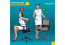 Body & Mind Sitzkissen Orthopädisches Keilkissen Grau Memory Foam Bild 5