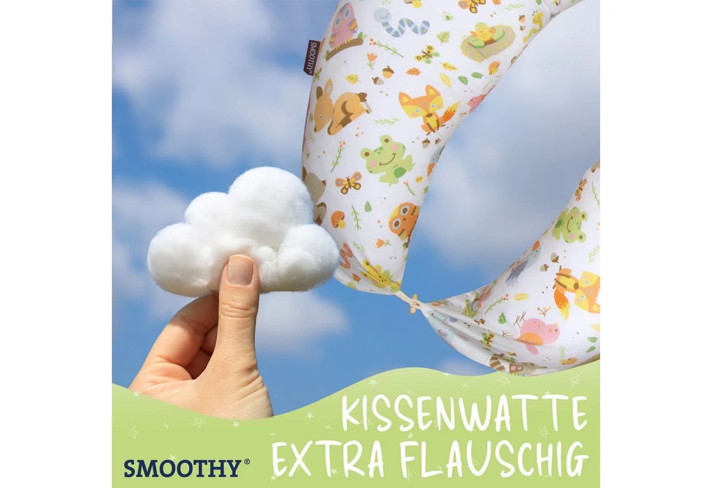Smoothy Stillkissen Schwangerschafts- & Stillkissen – Seitenschläferkissen Bunt - Bild 3