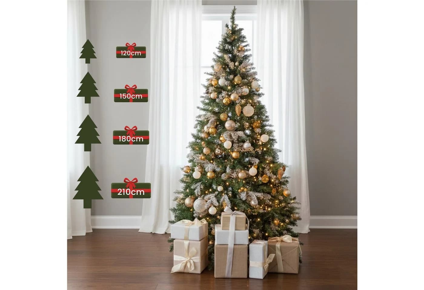 Dimono Künstlicher Weihnachtsbaum XXL mit Stecksystem, Naturgetreuer Tannenbaum - Bild 2