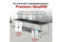 Goods+Gadgets Klappbarer Beer Pong Tisch, 240x55 cm, Aluminium Bild 1