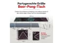 Goods+Gadgets Klappbarer Beer Pong Tisch, 240x55 cm, Aluminium Bild 5