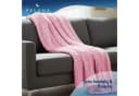 Feluna Wohndecke Grobmaschig Rosa Flauschig Kuscheldecke Bild 1