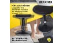 Werkfox Hocker Wackelhocker mit Schwingeffekt Schwarz Rutschfest Bild 1