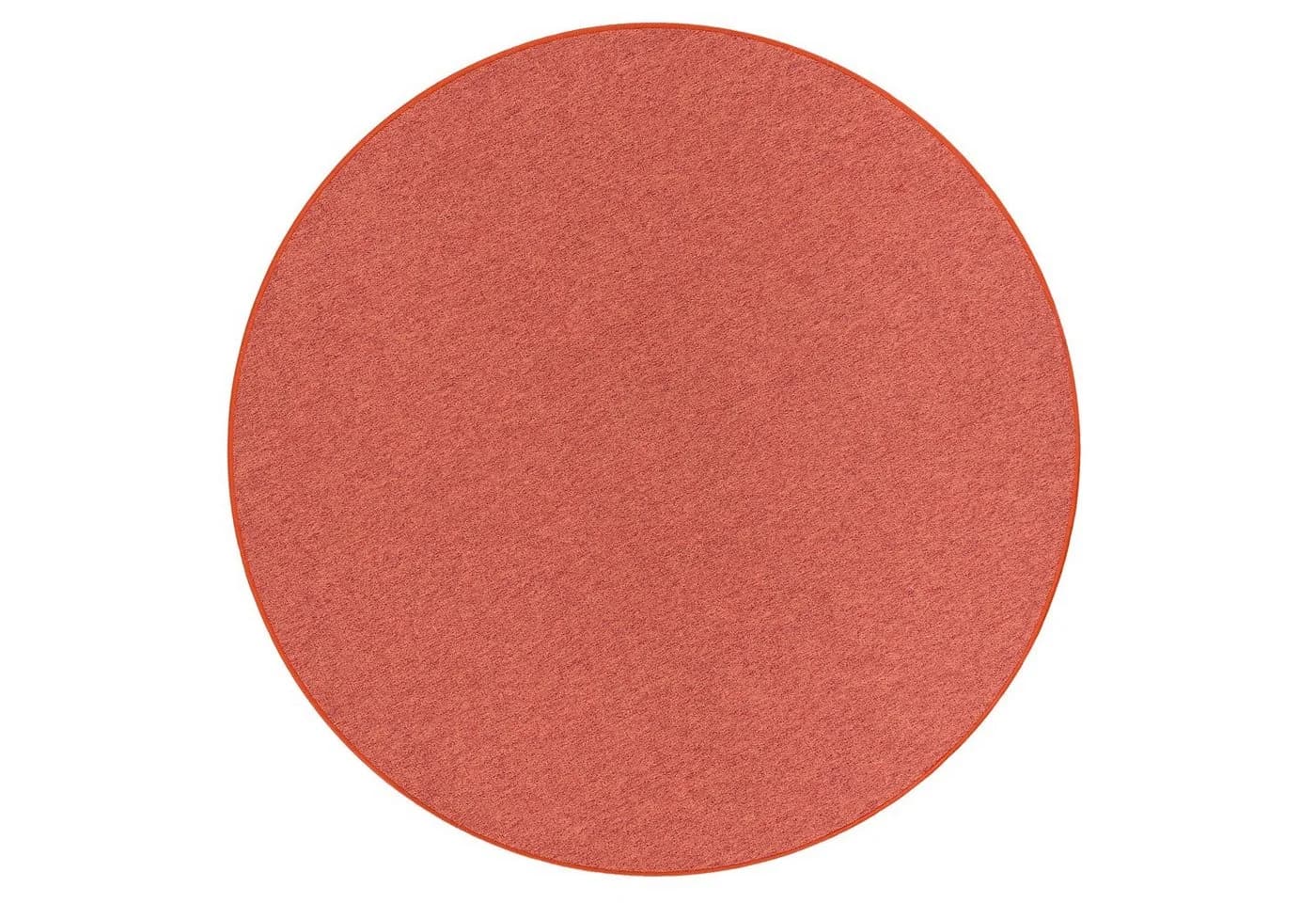 Snapstyle Veloursteppich Strong Rund Terrakotta Polyamid