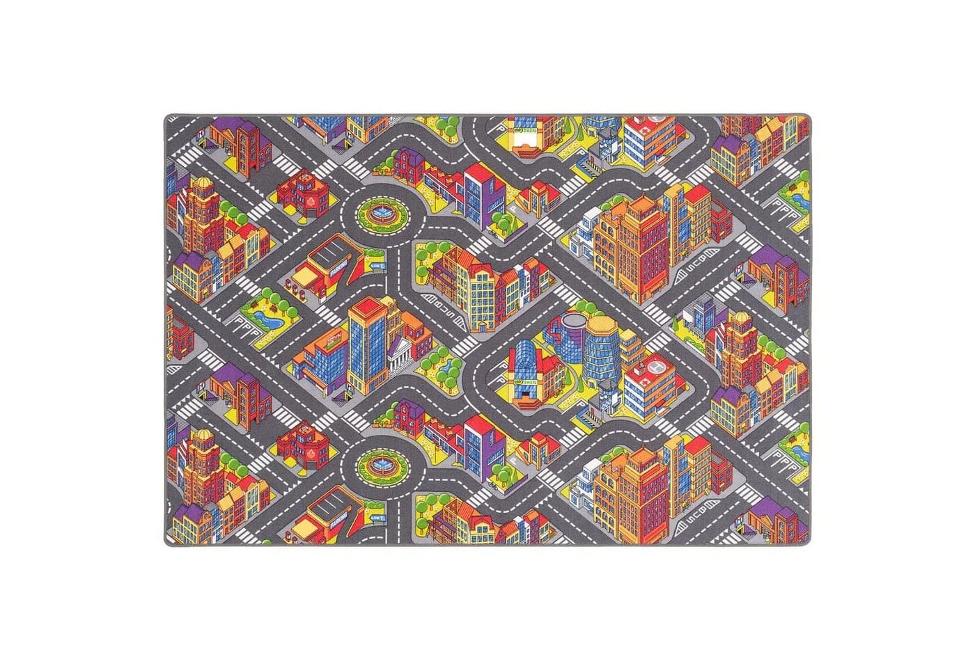 Snapstyle Kinderteppich 3D Big City Bunt Polyamid