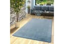 Snapstyle Veloursteppich Luna Hochflor Blau Rechteckig Bild 2
